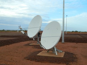 Image showing a satellite communications dish